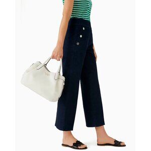 S Kate Spade Dumpling Large Ivory White Leather Satchel Bag K8134 Purse NWT $459